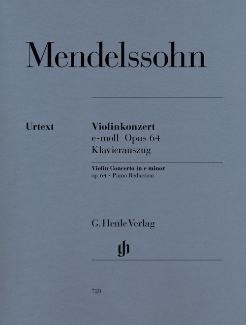 Violin Concerto in E minor, op. 64, Piano Reduction. 9790201807201