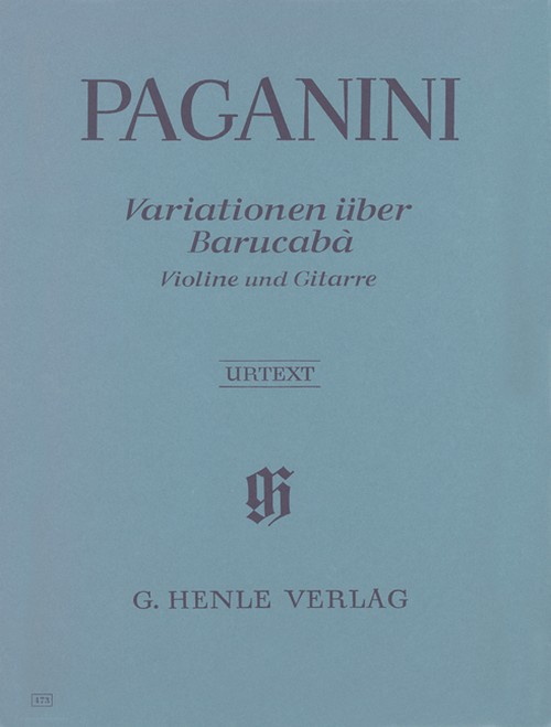 60 Variations on Barucabà for Violin and Guitar, op. 14. Urtext. 9790201804736