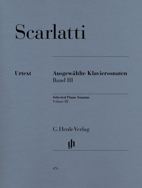 Ausgewählte Klaviersonaten, Band III = Selected Piano Sonatas, vol. III