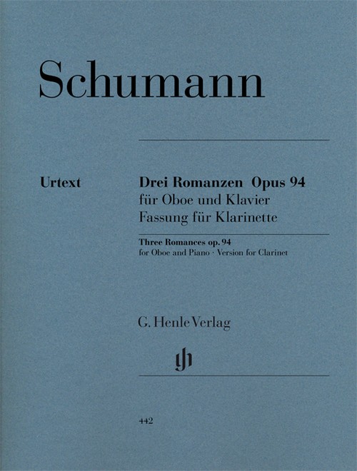 Romances for Oboe (or Violin or Clarinet) and Piano (version for Clarinet), op. 94. 9790201804422