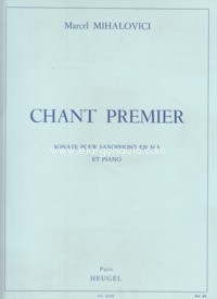 Chant premier, op. 103, sonate pour saxophone ténor en Si b et piano