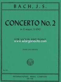 Concerto No. 2, E major, BWV 1042, for violin and piano