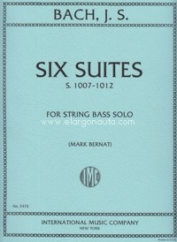 6 Suites para violonchelo solo,  BWV 1007-1012, for Solo String Bass. 9790220425417