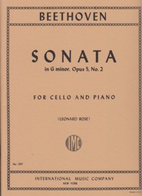 Sonata in G minor, op. 5, No. 2, for Cello and Piano. 9790220410345