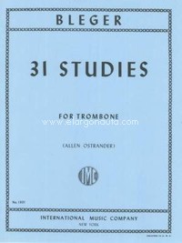 31 Studies, for Solo Trombone or Tuba. 9790220413971