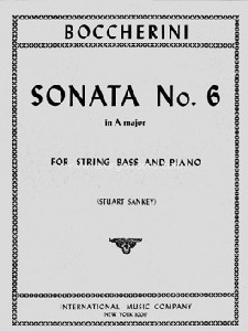 Sonata No. 6 A Major, for String Bass and Piano