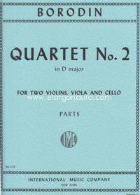 Quartet No. 2 D major, Parts, for String Quartet