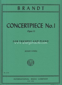 Concertpiece No. 11 op. 11, for Trumpet and Piano. 9790220416569