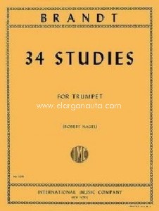 34 Studies, On Orchestral Motives, for Trumpet. 9790220411038