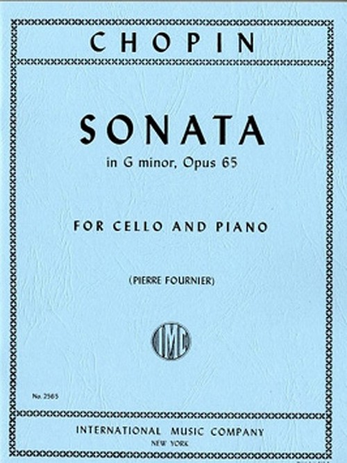 Sonata G minor op. 65, for cello and piano