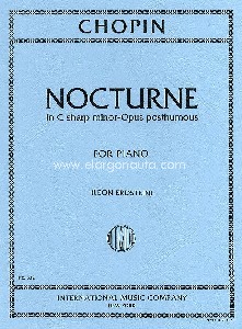 Nocturne C sharp minor op. posth., for piano. 9790220404696