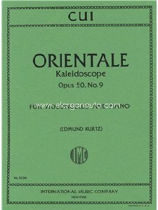 Orientale op. 50/9, for Cello and Piano