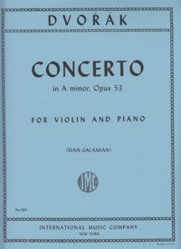 Concerto A minor, op. 53, Violin and Piano. 9790220405105