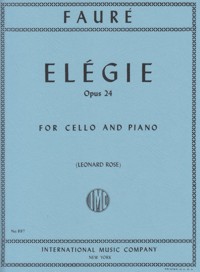 Elégie, Opus 24, for Cello and Piano