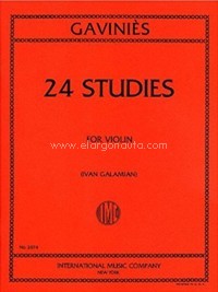 24 Studies for Violin. 9790220416293