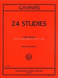 24 Studies for Violin. 9790220416293 24 Studies for Violin. 9790220416293