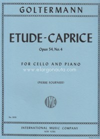 Etude-Caprice op. 54/4, for Cello and Piano