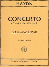 Concerto D Major, for Cello and Piano. 9790220406362