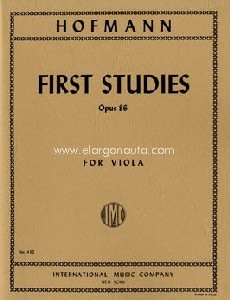 First Studies (in the 1st Position) op.86, for viola