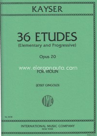 36 Elementary and Progressive Studies for the Violin, Op. 20