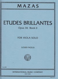 Etudes brillantes, opus 36, Book II, for Viola Solo