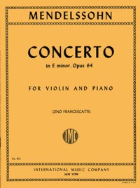 Violin Concerto in E minor, op. 64, Piano Reduction. 9790220406676