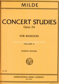 50 Concert Studies Op. 26, Volume 2, for Bassoon. 9790220404542