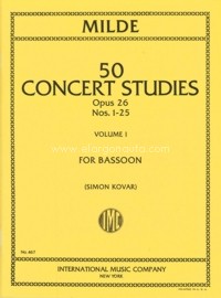 50 Concert Studies for Bassoon, opus 26, Vol. 1, Nos. 1-25