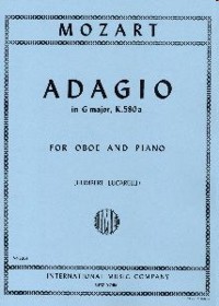 Adagio in G major, K580a, oboe and piano. 9790220424595