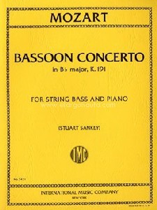 Bassoon Concerto, for String Bass and Piano. 9790220419072