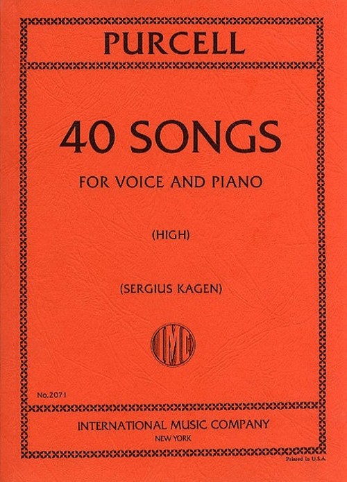 40 Songs, for High Voice and Piano. 9790220416262
