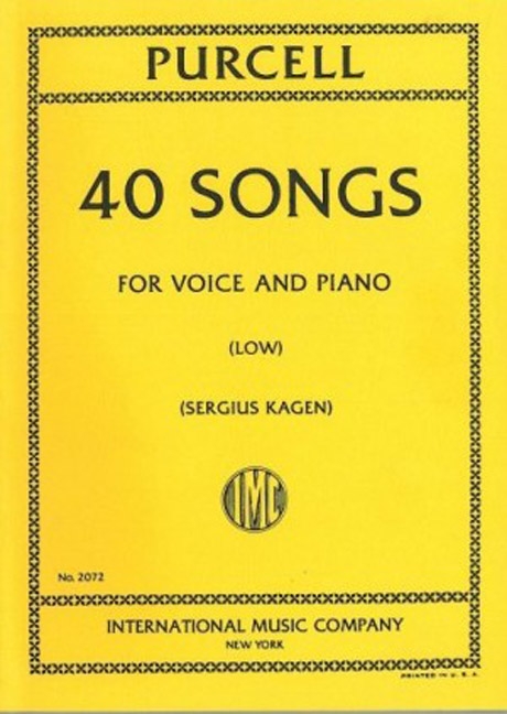 40 Songs, for Low Voice and Piano