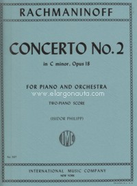 Piano Concerto No. 2 op. 18, for 2 pianos. 9790220428517