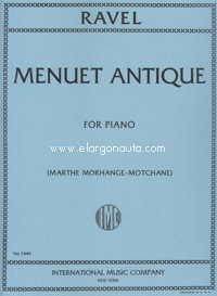 Menuet Antique, for piano. 9790220411458