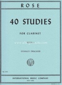 40 Studies Vol. 1, for Clarinet. 9790220417016