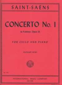 Concerto No. 1 in A minor, op. 33, for Cello and Piano. 9790220409622