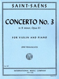 Violin Concerto No.3 B minor op. 61, for violin and piano