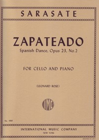 Zapateado, opus 23, No. 2, for Cello and Piano
