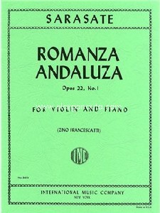 Romanza andaluza op. 22/1, for violin and piano. 9790220420542