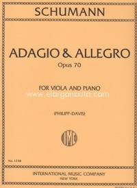 Adagio and Allegro op. 70, for viola and piano