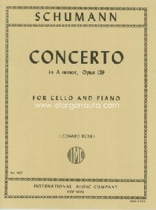 Concerto A Minor Op. 129, for Cello and Piano. 9790220415616