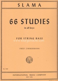 66 Studies in all Keys, for Double Bass