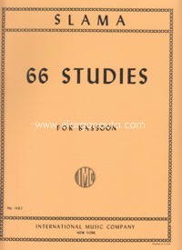 66 Studies in all Keys, for Bassoon. 9790220411748