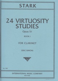 24 Virtuosity Studies for Clarinet, op. 51, book I. 9790220413810