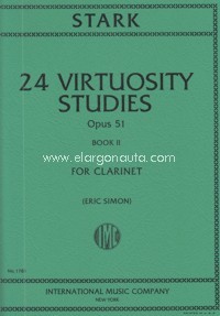 24 Virtuosity Studies Op. 51/II, for Solo Clarinet