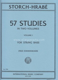 57 Studies in Two Volumes, for String Bass, vol. I. 9790220408311