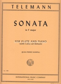 Flute Sonata F Major, for Flute and Piano with ad lib Cello