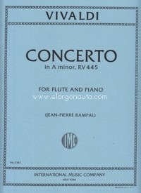 Concerto A minor, for Flute Piccolo and Piano, RV 445