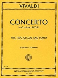 Concerto G minor RV 531, for 2 Cellos and Piano. 9790220413834