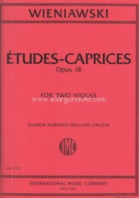 Etudes-Caprices op. 18, for 2 viola